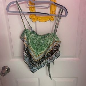 Womens Bandana Crop Top